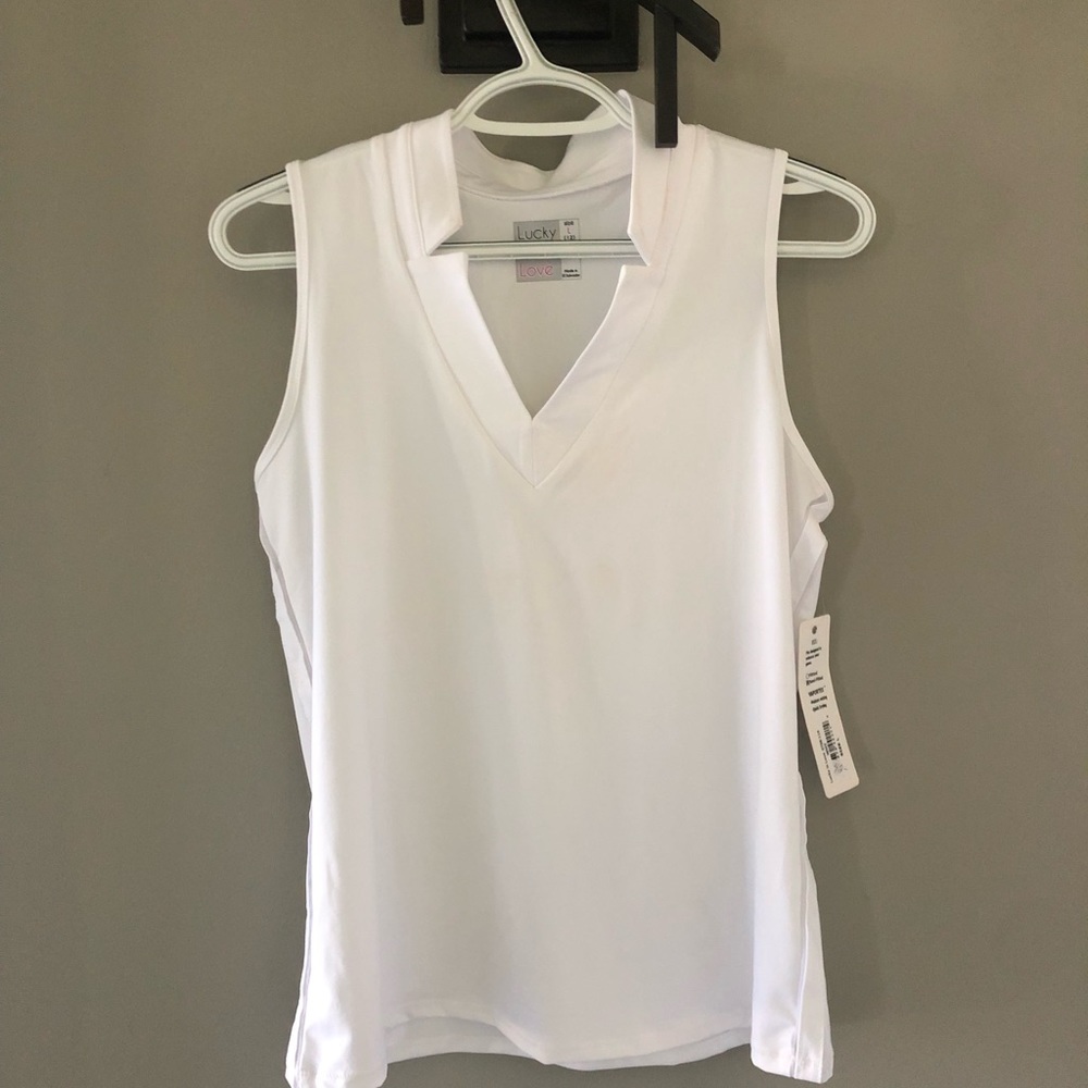 Brand new white golf shirt!